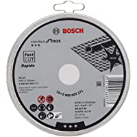 Bosch 2 608 603 255 - Disco de corte recto Standard for Inox - Rapido - WA 60 T BF- 125 mm- 22-23 mm- 1-0 mm (pack de 10…